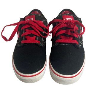 Vans Atwood - Size: Youth 5 - Low Cut Sneaker - Varsity Black & Red